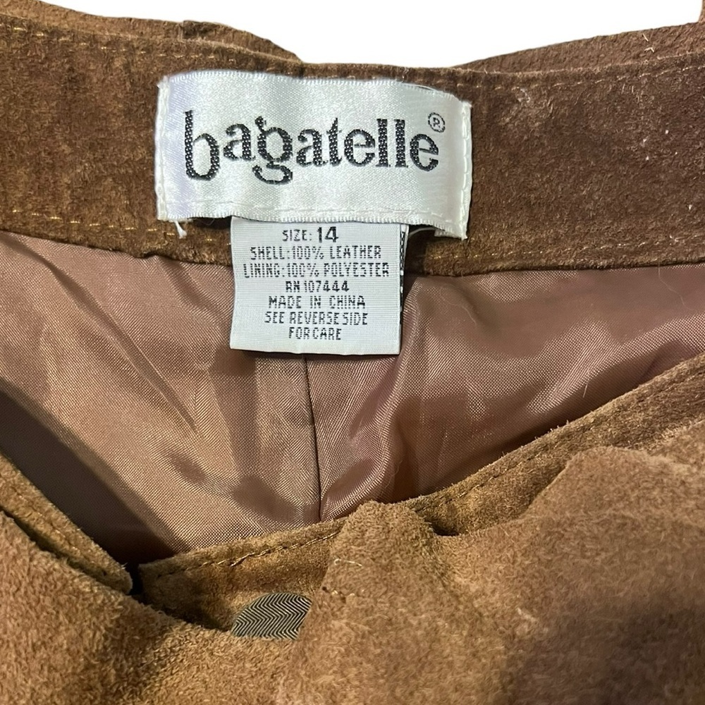 Vintage Bagatelle Brown Leather Pants - Picture 8 of 10